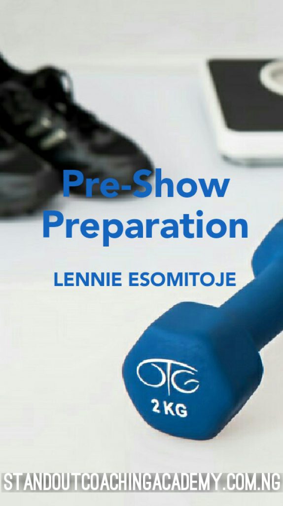 Book Cover: Pre-Show Preparation